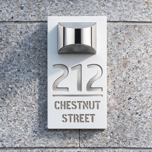 ShineNumber White · Silver finish
